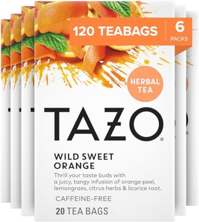 Tazo Wild Sweet Orange Herbal Tea - 120 Tea Bags - Image 1